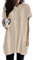 Dokotoo Kapuzenpullover Damen Hoodie Sommer Kurzarm mit Kapuze Pullover Sweatshirt Tops Oversize Tshirt Lässig Einfarbig Oberteile T-Shirts Aprikose M