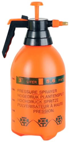 WMFASBAG Botella pulverizadora de presión portátil de 3 litros, Boquilla Ajustable, pulverizador de Bomba de jardín de Mano, Botella pulverizadora de Agua, Cuidado del césped y el jardín, PU