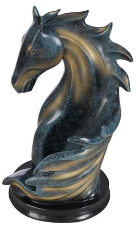 PINYELIN Wine Bottle Holder, Horse Head Resin Wine Bottle Holder Table Wine Racks Decorative Horse Sculpture Horse Decor, Statue Wine Shelf