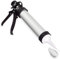 TECHZOCO Pistola para cartuchos de silicona, pistola de cartuchos, Pistola de calefateo, Aplicador de silicona, Apta para rejuntar y sellado de clafateo, incluye émbolo y boquilla de 310 ml