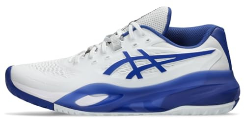 ASICS Mens Gel-Resolution X Sneaker, White Dark Cobalt, 9 UK