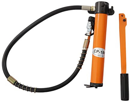 CP-180 Bomba hidráulica manual con manguera de 1 m, 350 cc 70 Mpa bombas de mano acoplador de manguera hidráulico dobladores de tubos hidráulicos reservas de aceite Bomba de presión hidráulica