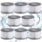 Ersatzfilter für MSPA, 8 Stück Mspa Filterkartusche für Filter Whirlpool Ersatz Filter Filterkartusche Wasserfilter, Filter für Whirlpoal und Heiße U-Boote Sowie Spas, Wasserfilter Modell ab 2020