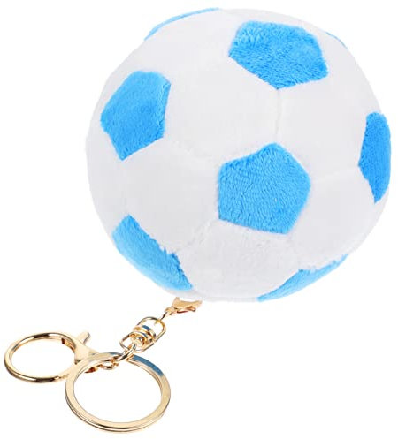 UPKOCH Plüsch Fußball Schlüsselanhänger Niedlicher Und Multifunktionaler Taschenanhänger Handliche Fußball-dekoration Für Rucksack Und Schlüssel Geschenkidee Für Fußballfans Jungen Und Mä
