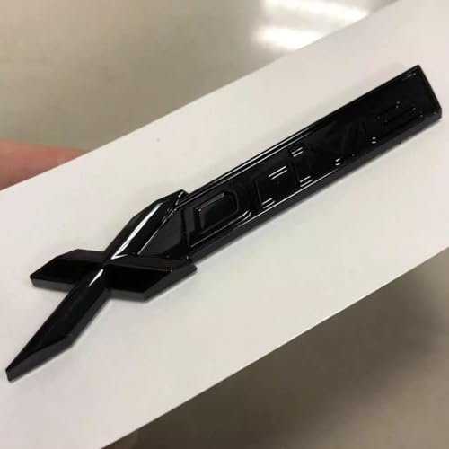Glänzendes Schwarz X Drive XDrive Auto Emblem Badge Abzeichen 3D Aufkleber passend für BMW