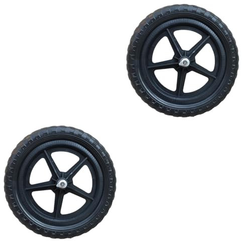 Dickly 1 Paar Balance Bike Ersetzen Sie die Räder Leicht Nicht aufblasbares Reparaturtraining Fahrradfahrrad 11 Zoll, Pentagrammrad Hub