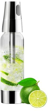 Tragbarer Soda Siphon,1L Soda Maker Verwendung von 8g CO2-Kartuschen (nicht enthalten),Kompakte Sprudelwassersprudler für Zuhause & Outdoor,3 Sekunden DIY Soda Maschine für Säfte,Mojitos,Cocktails