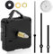 1 Set Silent Quartz Clock Mechanism Kit, Battery-Powered Replacement Clock Movement, High Torque Long Shaft for DIY Wall Clocks, Includes Hands & Quartz Clocks Movement Parts for Home Office
