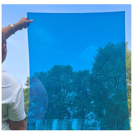 Plaques Pour Toiture En Polycarbonate Bleu, Panneaux De Toiture En Plastique, Panneau De Remplacement Pour Abri De Jardin, Serre, Abri Voiture(1.220m x 5.0m(4ft x 16.4ft))