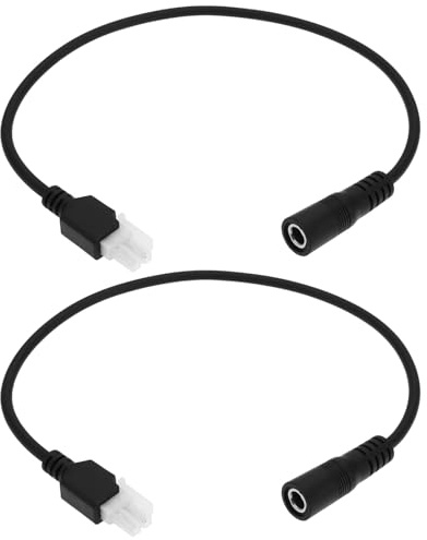 YINETTECH 2 cables adaptadores de fuente de alimentación de 5,5 x 2,5 mm a 5557-2x1P, 12 V 3 A, compatible con FORTIGATE FORTINET Firewall FSP036-RBBN2 FSP036-RAB