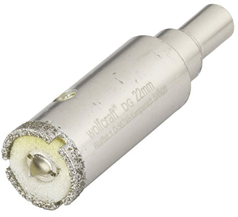 wolfcraft 5922000 - Trépan Diamant Ceramic - Diamètre 22mm - Electricité et Plomberie - Profondeur de coupe 45 mm