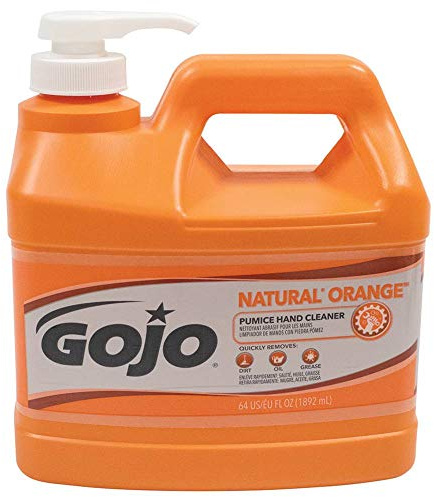Stens GOJO Bottle White Natural Orange Citrus Scented Heavy Duty Hand Cleaner, 64 Ounce