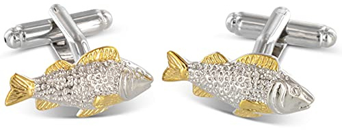 TEROON Manschettenknöpfe Fisch