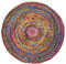 Indian Arts Flickenteppich, Fair Trade, rund, Chindi, recycelte Baumwolle, 150 x 150 cm