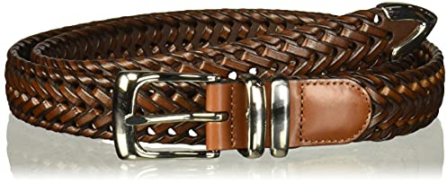 Perry Ellis Herren Portfolio geflochtenem Leder (Größen 76,2-137,2 cm) Gürtel, Gepäck, 36