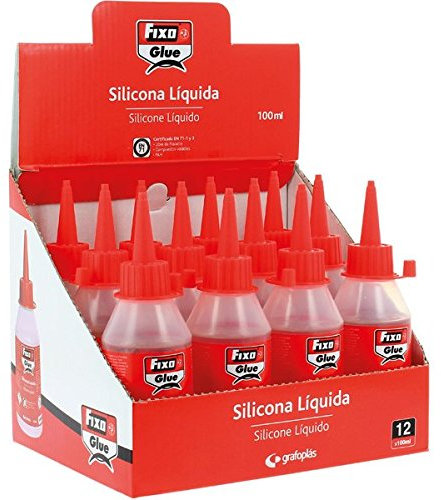 Fixo C/12 Flacon de colle de silicone liquide 100 ml