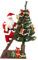 Christmas Concepts® 40 / 100cm Pre Lit Albero di Natale con Babbo Natale Albero di decorazione - Luci a LED bianche calde