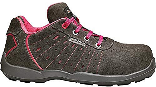 Base Protection Attitude Scarpa Antinfortunistica, da Donna, Grigio Scuro/Rosa, Taglie 38