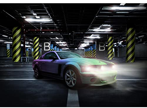 Runa Art Fototapete Game Car 352 x 250 cm Vlies Tapeten XXL Moderne Wandtapete Wohnzimmer Schlafzimmer Bunt 9199011a