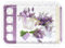 Lashuma Partytablett Klein, Rechteckiges Melamintablett 31x23 cm, Design: Lavendeltraum, Buntes Frühstückstablett