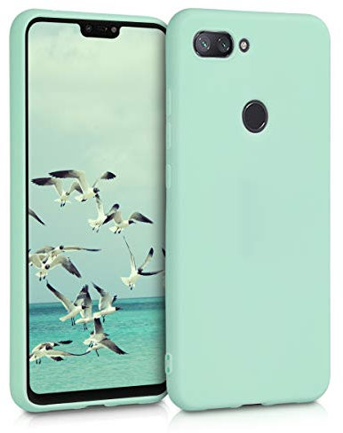 kwmobile Custodia Compatibile con Xiaomi Mi 8 Lite Cover - Back Case per Smartphone in Silicone TPU - Protezione Gommata - menta matt