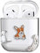 Oihxse Schutzhülle Kompatiblel für AirPods 1 & 2 Hülle,Slim Silikon Hülle PC Schlank Leicht AirPods Zubehör Schutzhülle Robustes aus Premium Tragbar Case für AirPods 1 & 2 Case-Hund