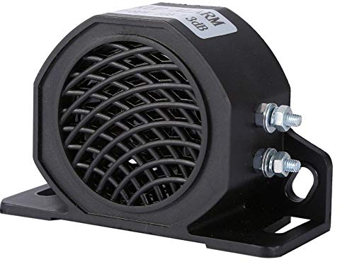 MAGT Bocina Marcha Atras, 12-80V 105 DB Alarma de Advertencia de Nylon Avisador de Marcha Atrás para Vehículo Camión