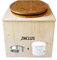 Toilette sèche en bois avec bavette inox et seau 22L plastique - La Bambou 22 litres - Fabrication Française - N9F4