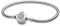 PANDORA Funkelndes Crown O Schlangen-Gliederarmband in Silber 19cm, 599046C01-19