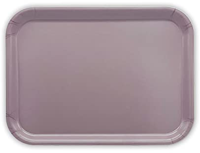your castle Servier-Tablett Holztablett rechteckig 27 x 20 cm aus Birkenholz handgearbeitet in lila