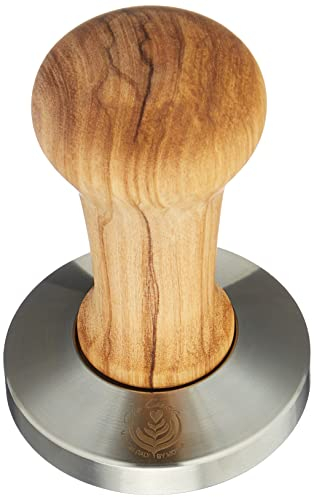 italparts VIA Crema Tamper Made IN Italy by Motta (58.5, Olive Wood)