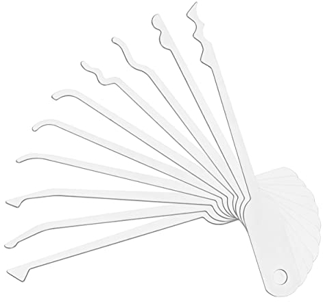 Multipick ELITE Ersatz Lock-Pick-Klingen für das Lockpicking Set Taschen-Messer Dietrich Set - 10 wechselbare LockPick Klingen aus 0,5 mm rostfreien Federstahl für Anfänger bis Profi