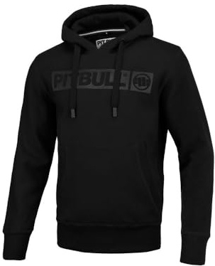 PITBULL Herren Kapuzenpullover Hoodie Pit Bull West Coast Baumwolle Hilltop Schwarz