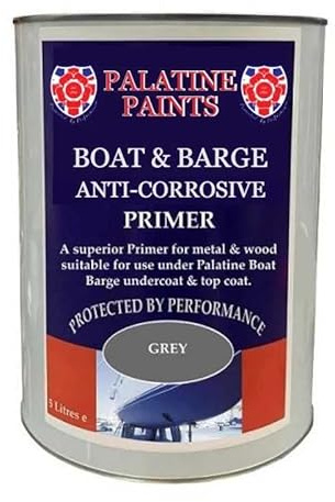 Palatine Paints Boat & Barge Marine Anti-Corrosive Primer (Grey, 1 Litre)