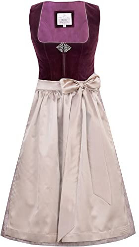 MarJo Trachten Samt Dirndl Sabine 594368 | Rosegarden - 68cm 46