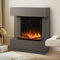 Noble Flame AURORA [Stand-Elektrokamin]: Quarzgrau - smoky dark/Rauchquarz