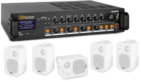 IMPIANTO AUDIO FILODIFFUSIONE PER SPAZI GRANDI DAI 100 METRI QUADRI (CON 12 CASSE)