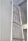 Etagenbett Leiter Weiße Bodentreppe, Schmiedeeisen Wandmontage Fensterbrunnen Flucht Hängeleiter Für Keller/Garage/Boot/Vorratskammer, Innen-Außen-Kletterleiter ( Color : White , Size : 1.05m/3.44ft )
