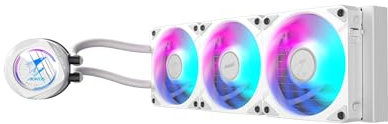 AORUS WATERFORCE II 360 ICE Liquid CPU Cooler, 360mm Radiator with 3x120mm Low Noise ARGB Fans, Compatible with Intel LGA1851, LGA1700, and AMD AM5 (GP-AORUS WATERFORCE II 360 ICE)