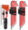 GETLITOOL 18 Pcs Juego de Llaves Allen Plugadas y Métricas Prolongada, 1,5mm-10mm, 5/32-3/8 de S2 Acero Aleado Alta Dureza Tamaño Marcado con Extremo de Bola