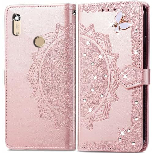 Handyhülle Tasche für Huawei Y6 2019/Y6S/Honor 8A Hülle,PU Lederhülle Wallet Flip Case Standfunktion Kartenfach Schutzhülle Klapphülle für Huawei Y6 2019/Y6S/Honor 8A Cover