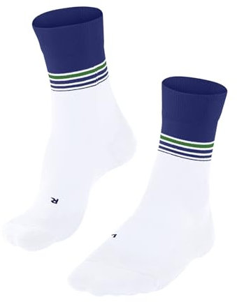 FALKE Herren Laufsocken RU4 Endurance Cool M So Funktionsmaterial antiblasen 1 Paar, Weiß White 2006 Stripe, 46-48