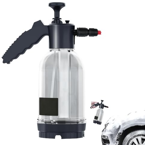 Hochschäumender Autowaschsprayer, Schäumendes Autowaschsprühgerät Auto Schaumsprüher 2L, Schaumkanone Schaumerzeuger Schaum variierbar für Auto Reinigung Outdoor Garten Pflanzen Bewässerung (#A)