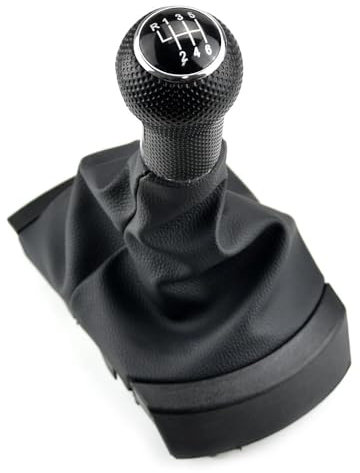 Toiumops Schaltknauf Schaltsack für Seat Ibiza 2002–2008, Schaltknauf Hebel Stick Gamasche Kofferraumabdeckung Kragen Staubschutz