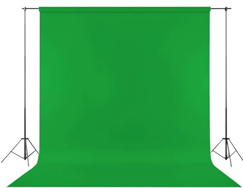 200 x 300 cm. Fondo de pantalla verde: fondo de pared de fotos lavable, fondo de pantalla verde para fotografía, grabación de vídeo y televisión