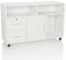 hjh OFFICE Rollcontainer mit Schubladen Organiser PRO großer Aktenschrank abschließbar mit Rollen, Druckertisch Weiß