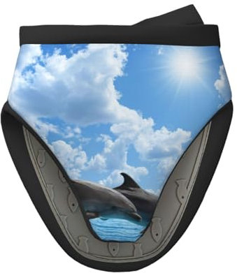 Due delfini, Mini guanti da forno in silicone, guanti da forno da cucina antiscivolo resistenti al calore