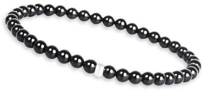 GD GOOD.designs Turmalin Perlenarmband Damen mit echten 4mm Natursteinen und 925 Silber Perle - Edelstein Armband I Kugelarmband mit Naturstein Perlen