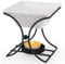 WD&CD Metal Ceramic Candle Aroma Burner Oil Burner Home Decoration Iron Aromatherapy Lamp Candle Löffel Aroma Diffuser Schwarz 09
