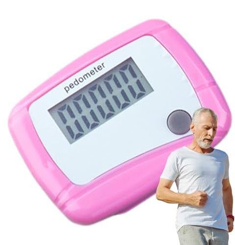 Generisch Einfache Schrittzähler, tragbare Schrittzähler mit abnehmbarem Clip – elektrische Lauf-Tracking-Ausrüstung für Männer, Kinder, Erwachsene, Senioren